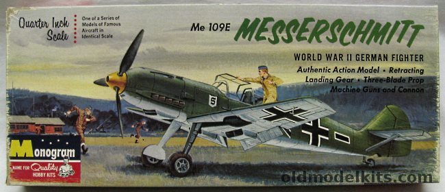 Monogram 1/48 Messerschmitt Me-109 E - Bf-109E, PA74-98 plastic model kit
